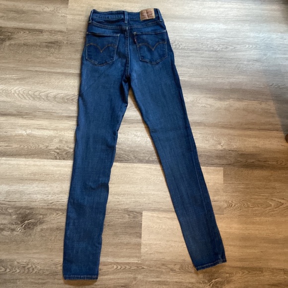 Original Levi’s 721 high rise skinny dark blue size 27 - Picture 2 of 6